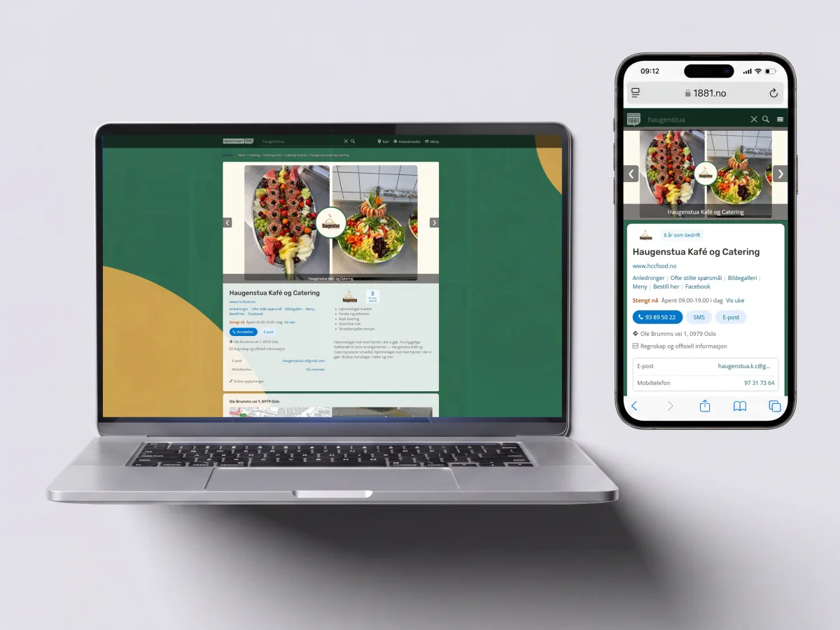 Digital Storefronts — experience design exploration of business profiles