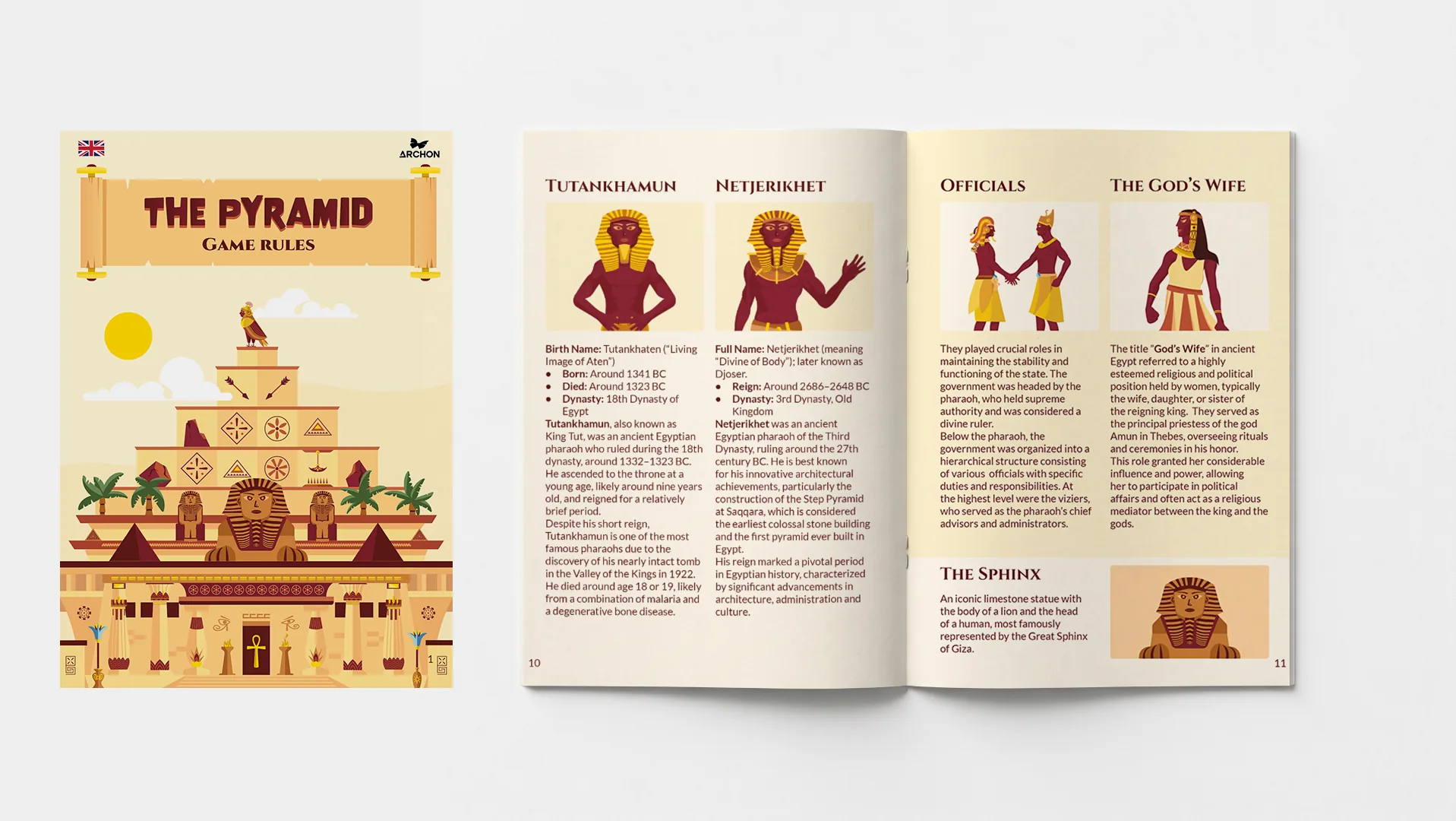 The Pyramid rulebook, pages 10&ndash;11