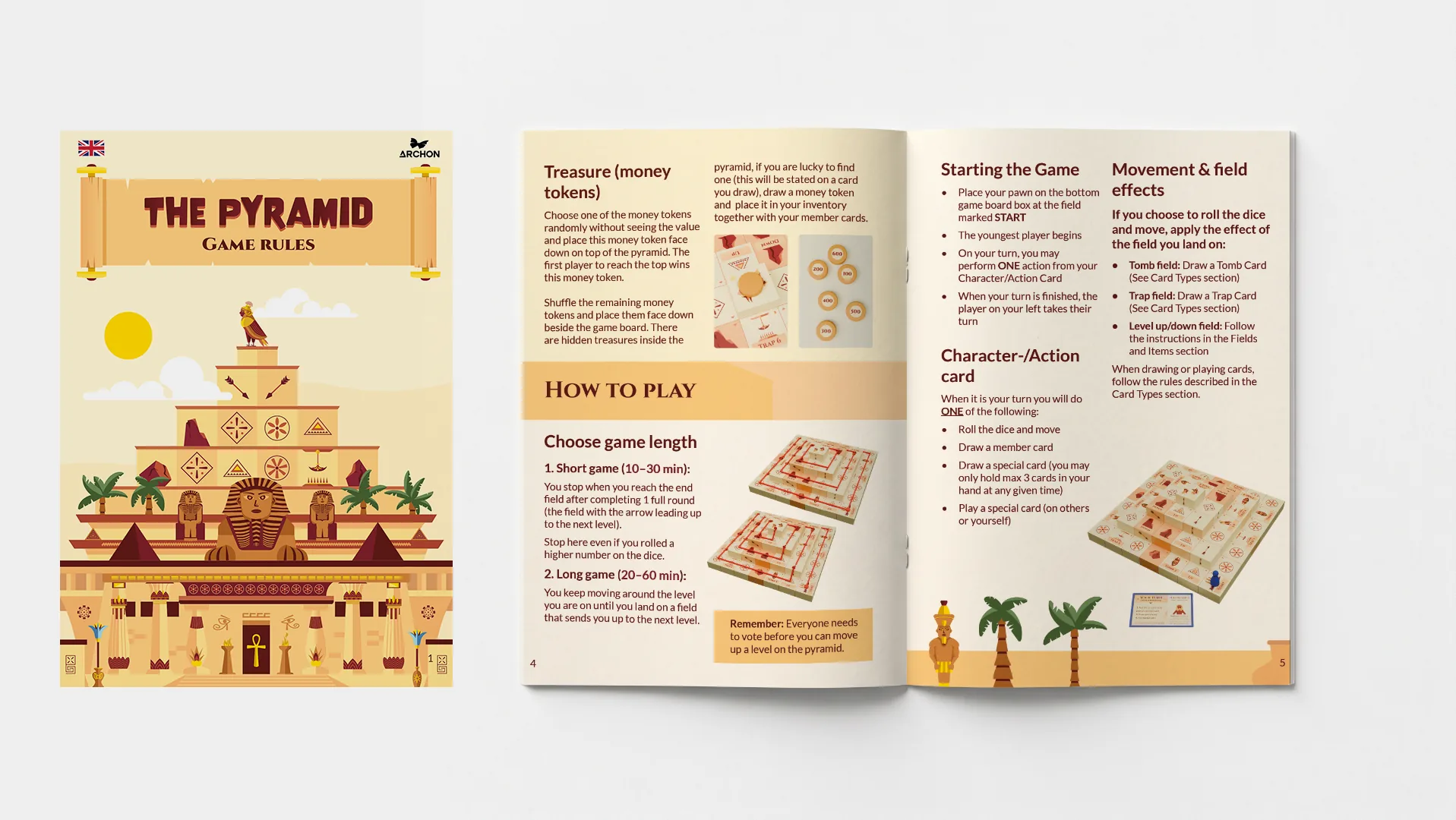 The Pyramid rulebook, pages 4&ndash;5