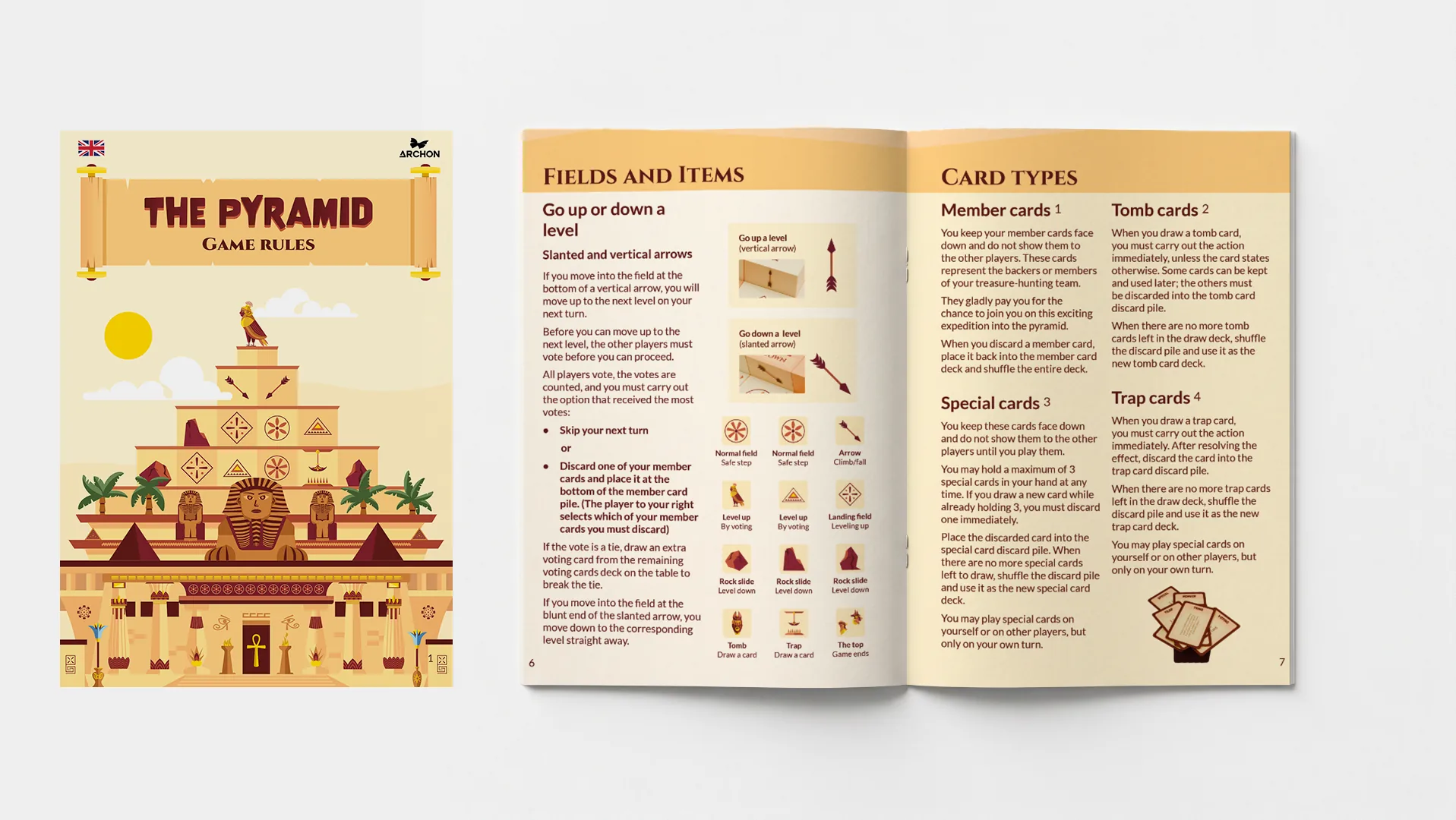 The Pyramid rulebook, pages 6&ndash;7