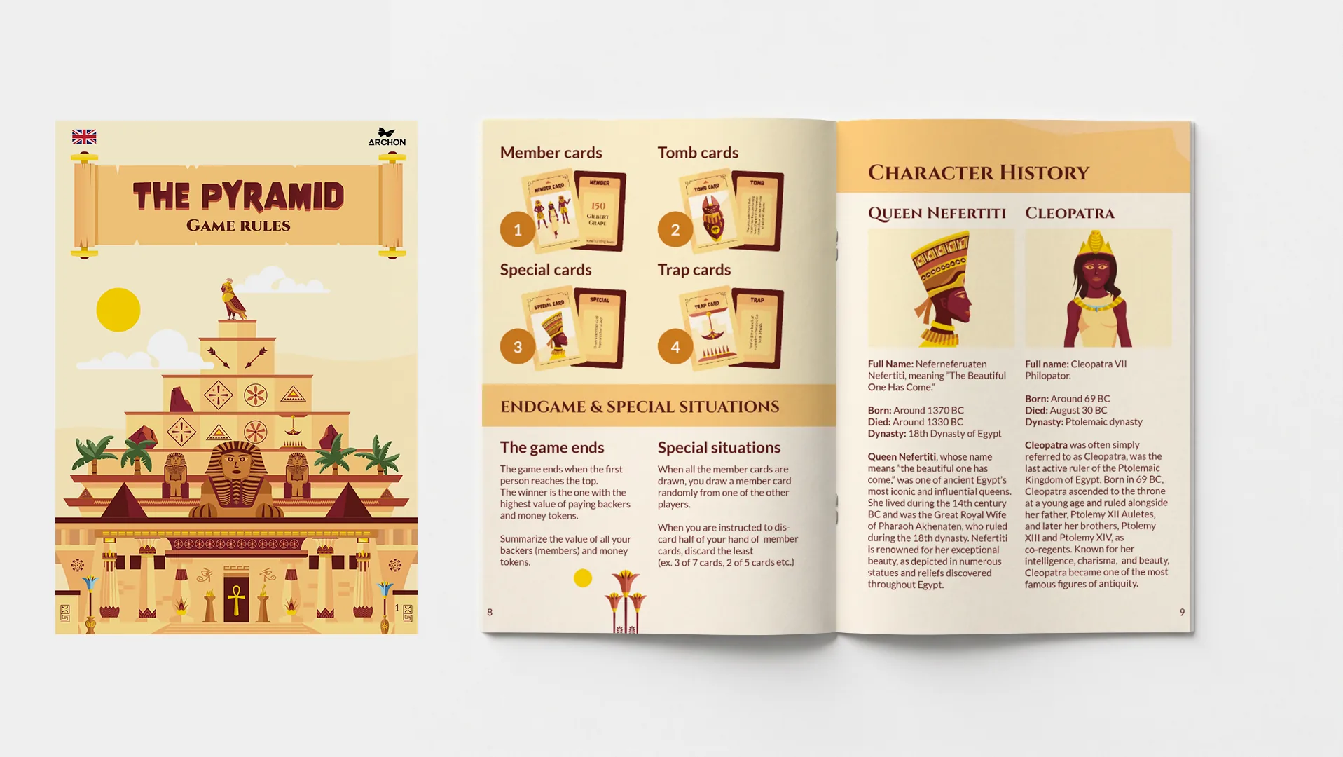 The Pyramid rulebook, pages 8&ndash;9